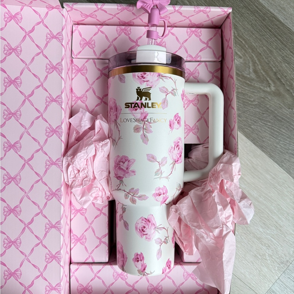 Stanley Pink Floral Insulated Tumbler